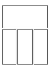 Comics blank layout template background.