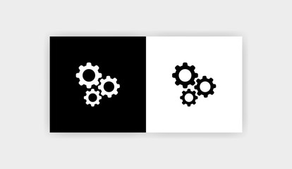 GEARS Icon Flat Graphic Design