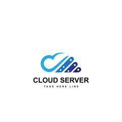 cloud server logo template