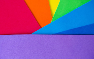 Fototapeta premium geometrical rainbow background with shadows and texture