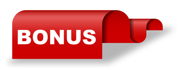 red vector banner bonus