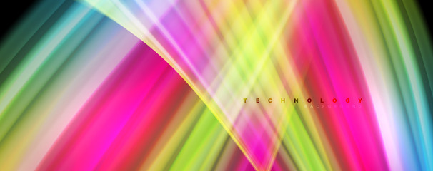 Flowing liquid colors - modern colorful flow poster. Wave liquid shapes. Art design for your design project