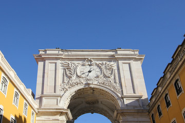 Fototapeta na wymiar arco da rua augusta in lisbon, portugal