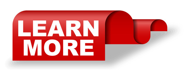 red vector banner learn more