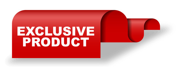 red vector banner exclusive product