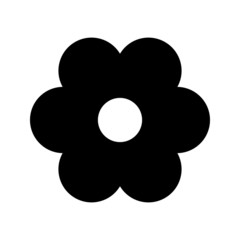 Naklejka na ściany i meble Flower vector icon, fower symbol illustration. Flower logo.
