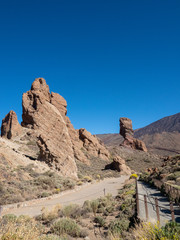 Fototapeta premium Volcanic landscape in Los Roques, and El Teide