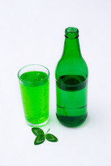 A glass of green beer for St. Patrick's Day