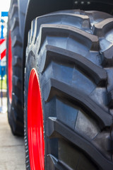 Huge tires for agricultural equipment
