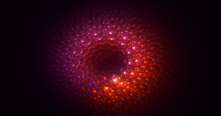 Naklejka premium 3D rendering abstract round light background