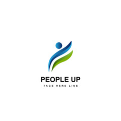 people up logo template