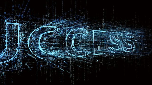 4k success animated word tag cloud;text design animation.The Matrix style binary computer code shaped text design animation;changing from zero to one digits;abstract future tech background.