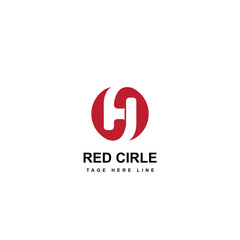 red circle logo template