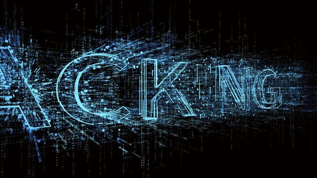 4k HACKING word tag cloud;binary computer code.The Matrix style binary computer code shaped text design animation;changing from zero to one digits;abstract future tech background.