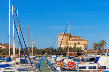 Pilar de la Horadada y Torre de la Horadada en la Vega Baja del Segura - Alicante - España © Sara OHT