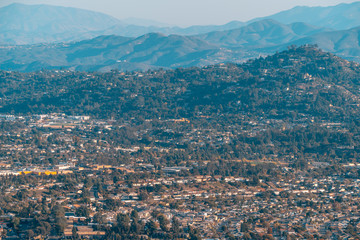 Obraz premium San Diego, USA, 2018. City infrastructure, residential district, view from above. Real estate, accommodation concept