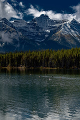 Cloud reflection at Herbert Lake, Canada