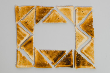 Slice of toasted bread