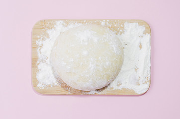 Loaf of bread with color background
