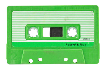 Old cassette happy pastel colors background. a symbol of 80s, 90s period