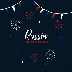 Russia National Day Vector Design Template