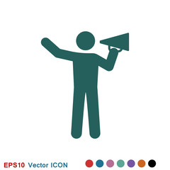 Coach icon, banner coaching concept, vector logo