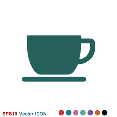 Coffee cup icon. Coffee drink vector symbol stock web illustration.