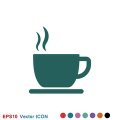 Coffee cup icon. Coffee drink vector symbol stock web illustration.
