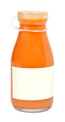 bottle of juice on isolated background