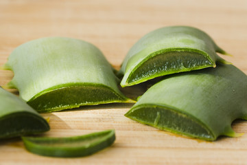 Aloe vera leaves for beauty treatment