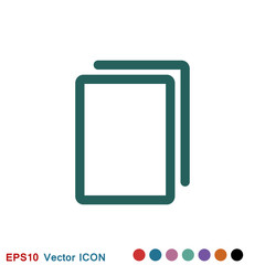 Fototapeta premium Copy vector icon. Duplicate app symbol. Creative UI item