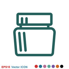 Face cream vector icon. Cosmetic cream sign.