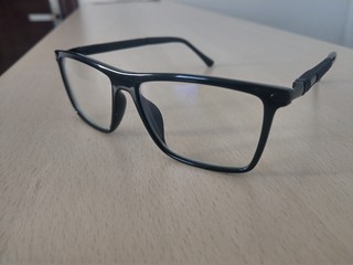 Oran, Algeria Juin 11 2019 I bought a new glasses with black frame 