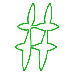 Hashtag icon. Simple element illustration. Hashtag symbol design from Social Media Marketing collection. web and mobile.