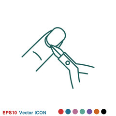 Nail care icon. Pedicure and manicure equipment. Vector illustrations