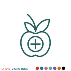 Dietary vector icon, food dietary labels isolated on background