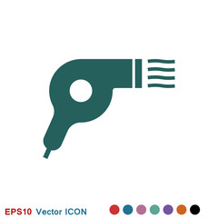 Hairdryer vector icon. Hair drying symbol, modern UI website symbol