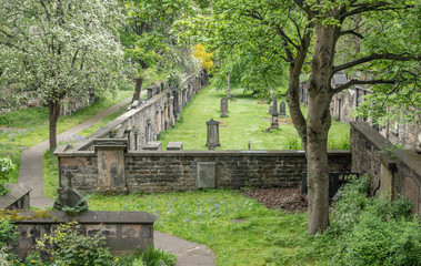Fototapeta na wymiar cemetery scotland edinburgh