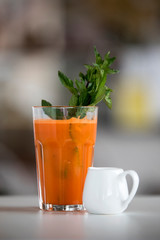 glass of carrot juice