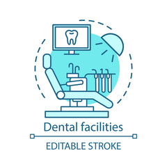 Dental facilities concept icon