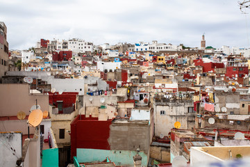 Panorámica general de Tánger, Marruecos