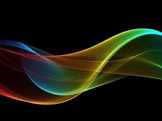 Wave abstract images, color design Abstract colored wave