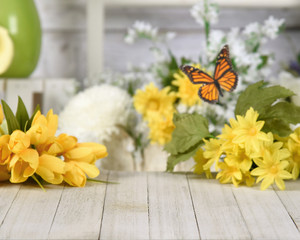 Spring Flower Photo Background Product Display