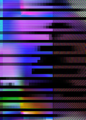 Digital abstract glitch effect.