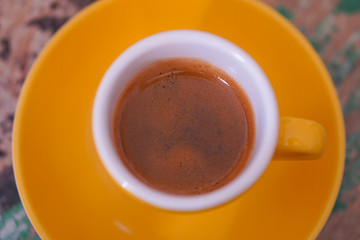 Espresso Tasse Gelb