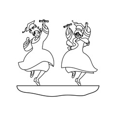 young couple students graduated celebrating