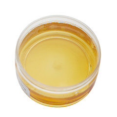 shugaring paste in a jar isolated on a white background