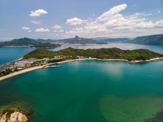 Naklejka premium 大島空撮