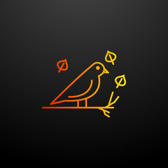 bird nolan icon. Elements of autumn set. Simple icon for websites, web design, mobile app, info graphics