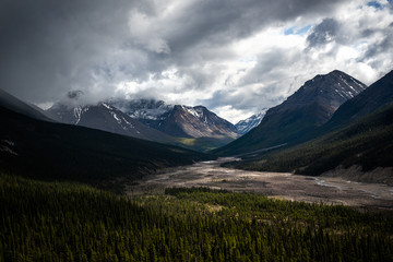 mountain landscape with blue sky